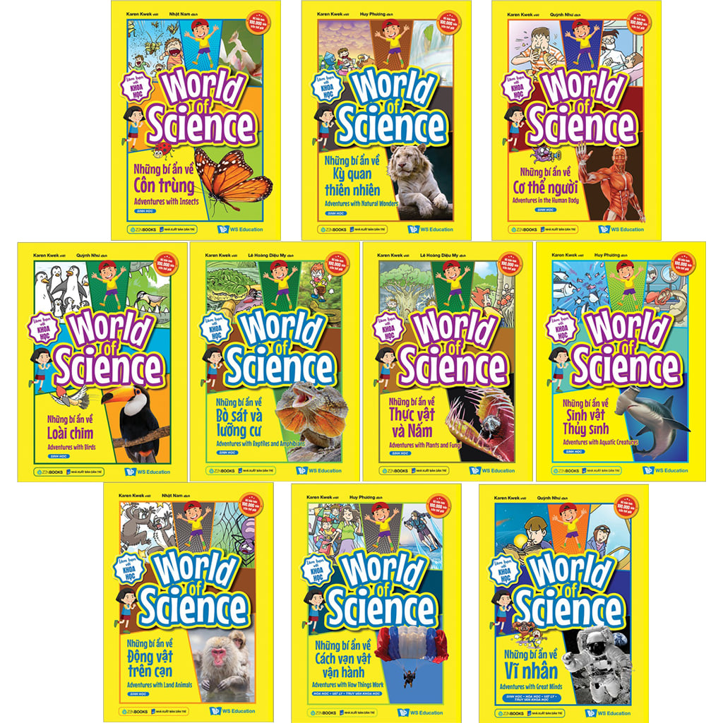 Combo 10 Quyển World Of Science - Làm Bạn Với Khoa Học - Karen Kwek
