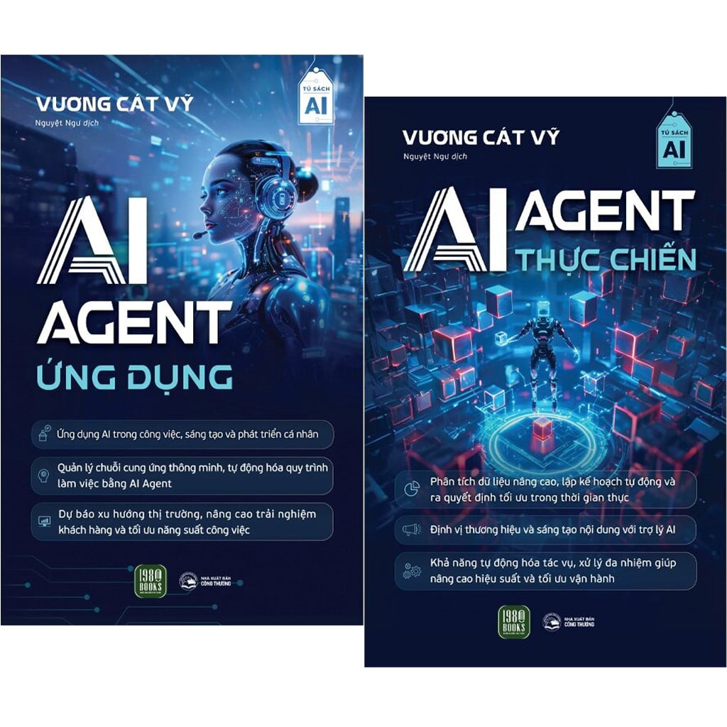 Combo 2 Quyển ( Ai Agent - Thực Chiến + AI Agent - Ứng Dụng ) - Vương Cát Vỹ