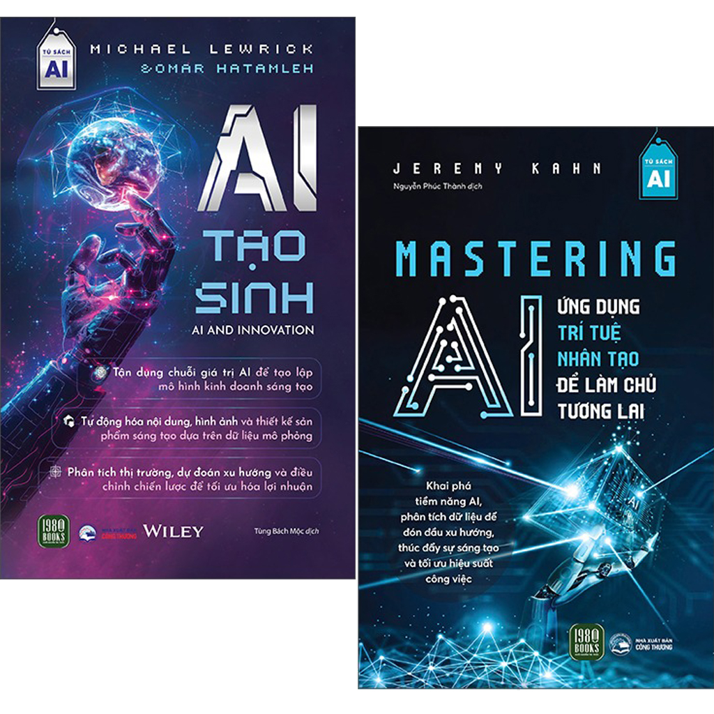 Combo 2 Quyển AI Tạo Sinh + Mastering AI - Nhiều Tác Giả