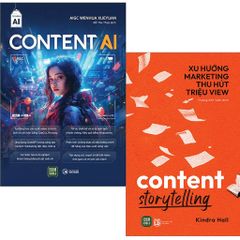 Combo 2 Quyển Content AI + Content Storytelling - Kindra Hall, AIGC Wenhua Xueyuan