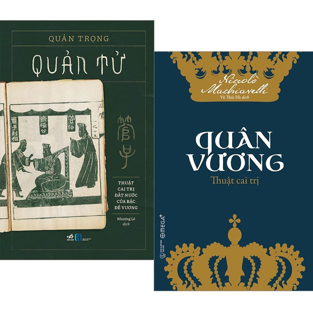 Combo 2 Quyển Thuật Cai Trị Nước Của 2 Triết Gia Hàng Đầu Trong Lịch Sử Âu Và Á : Quân Vương + Quản Tử