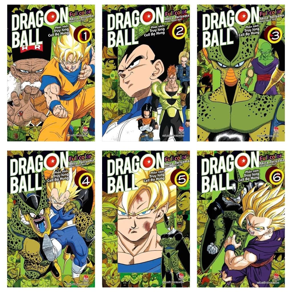 Combo Dragon Ball Full Color - Phần Năm - Truy Lùng Cell Bọ Hung (6 Tập) - Akira Toriyama