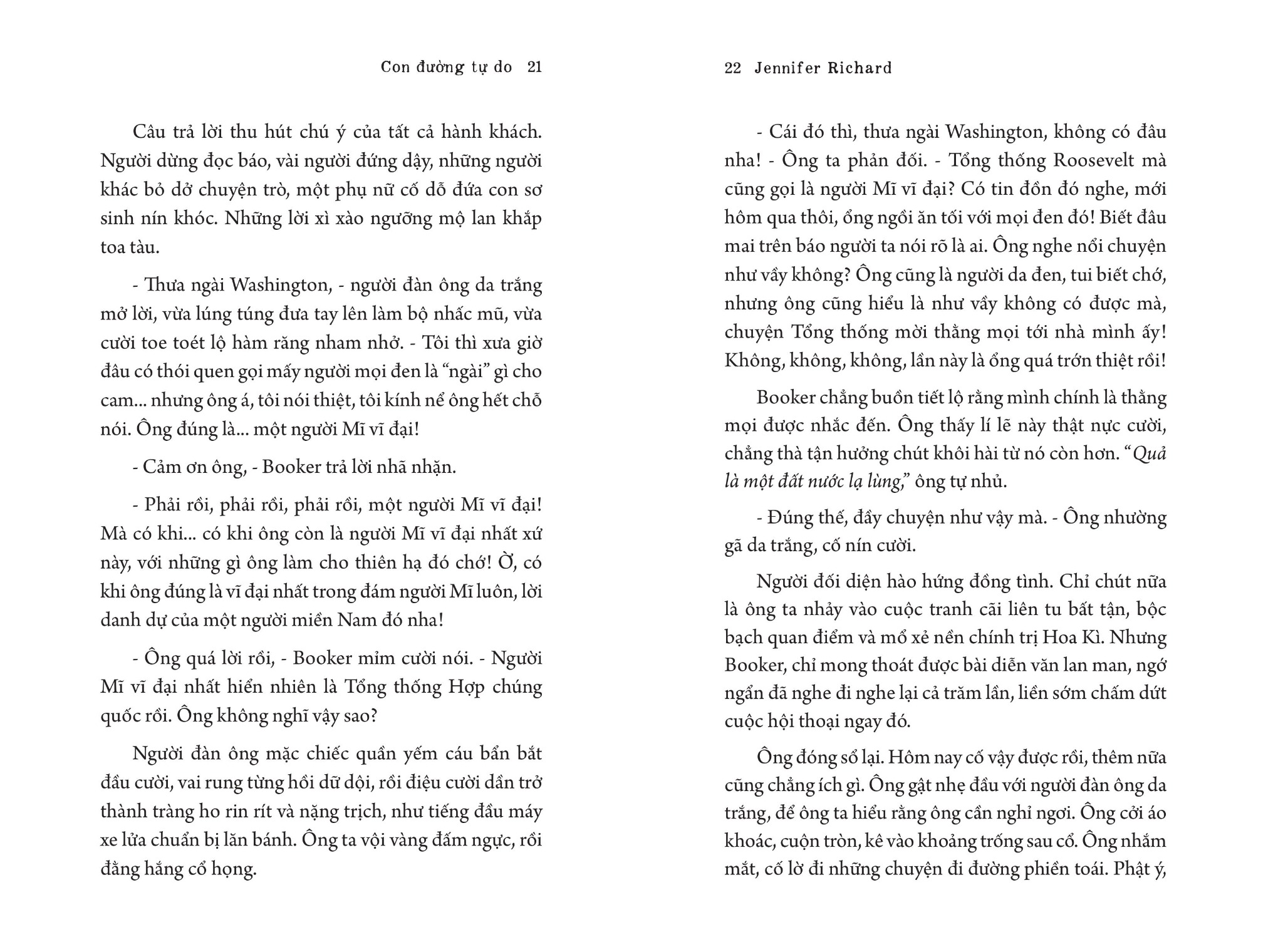 Tủ Sách Thanh Niên - Con Đường Tự Do - 
Jennifer Richard