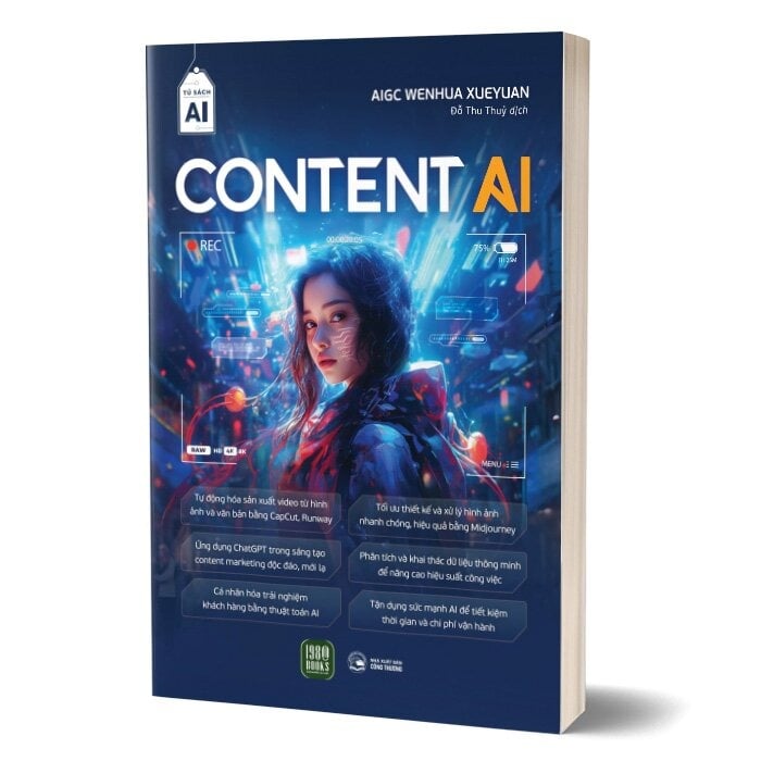 Combo 2 Quyển Kiếm Tiền Bằng Video Ngắn + Content AI - Ying Xiao Tie Jun, AIGC Wenhua Xueyuan