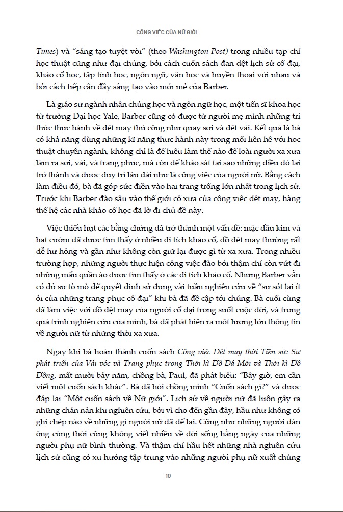 Công Việc Của Nữ Giới - Elizabeth Wayland Barber