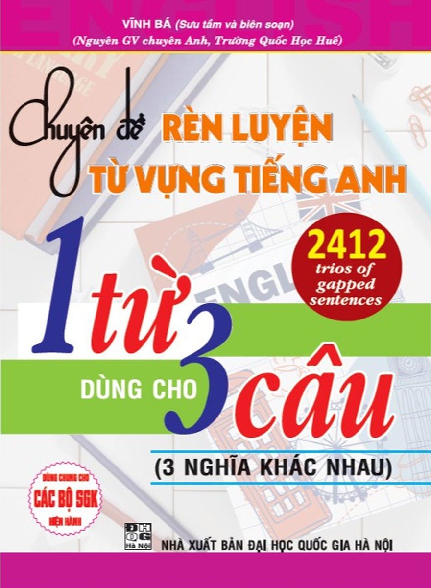 Chuyên Đề Rèn Luyện Từ Vựng Tiếng Anh 1 Từ Dùng Cho 3 Câu (3 Nghĩa Khác Nhau) - Vĩnh Bá