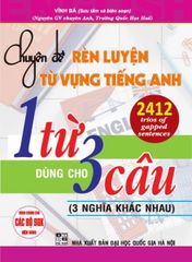 Chuyên Đề Rèn Luyện Từ Vựng Tiếng Anh 1 Từ Dùng Cho 3 Câu (3 Nghĩa Khác Nhau) - Vĩnh Bá