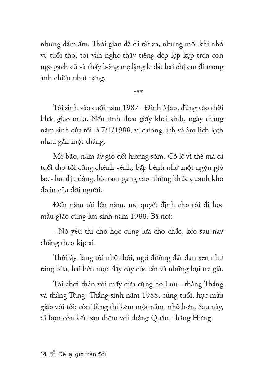 Để Lại Gió Trên Đời (Sdv) - Lưu Văn Mạnh