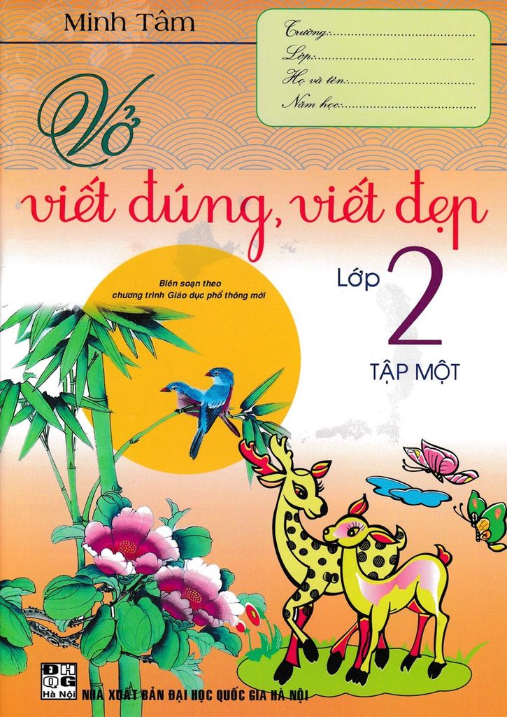 Sách Vở Viết Đúng, Viết Đẹp Lớp 2 - Tập 1 (Biên Soạn Theo Chương Trình Giáo Dục Phổ Thông Mới) - Minh Tâm