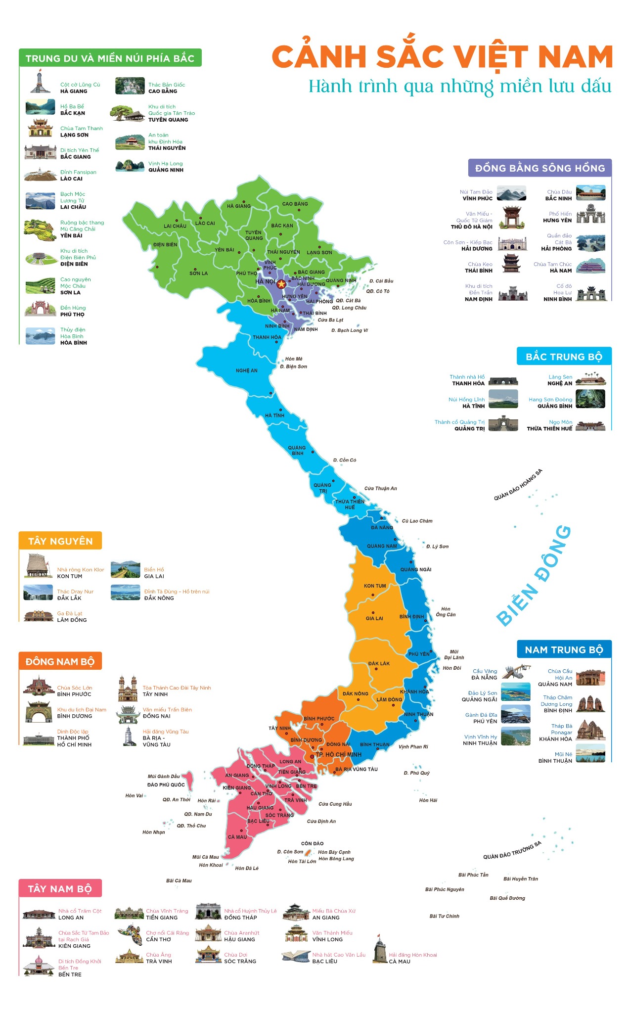 Combo 2 Quyển Atlas Việt Nam ( Chung Một Ngôi Nhà + Đất Nước Gấm Hoa ) - Võ Thị Mai Chi, Hồ Quốc Cường