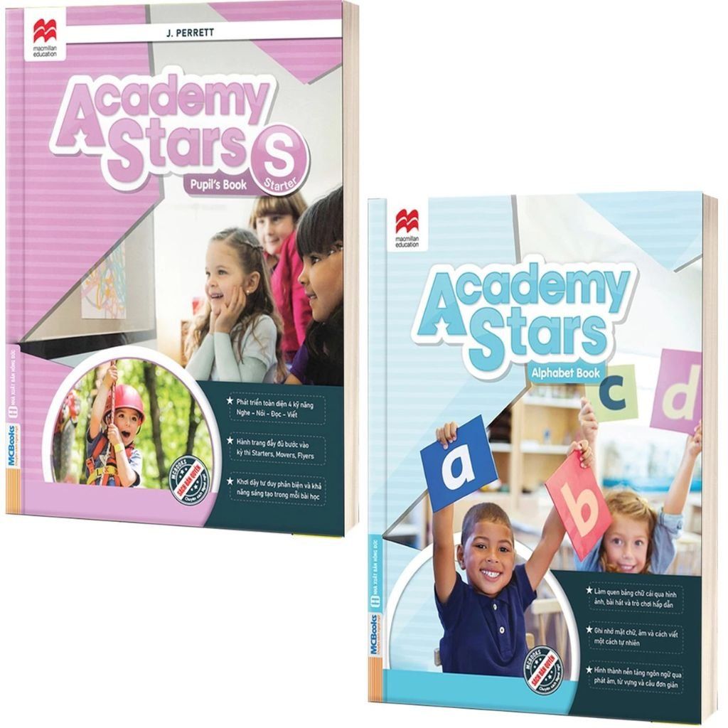  Combo 2 Quyển: Sách Academy Stars Starter Pupil’s Book - Academy Stars Starter Alphabet Book 