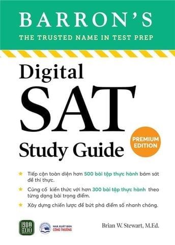  Combo 2 Quyển ( Digital Sat Study Guide + Tự Học Siêu Tốc – Digital Sat Total Prep ) - Nhiều Tác Giả 