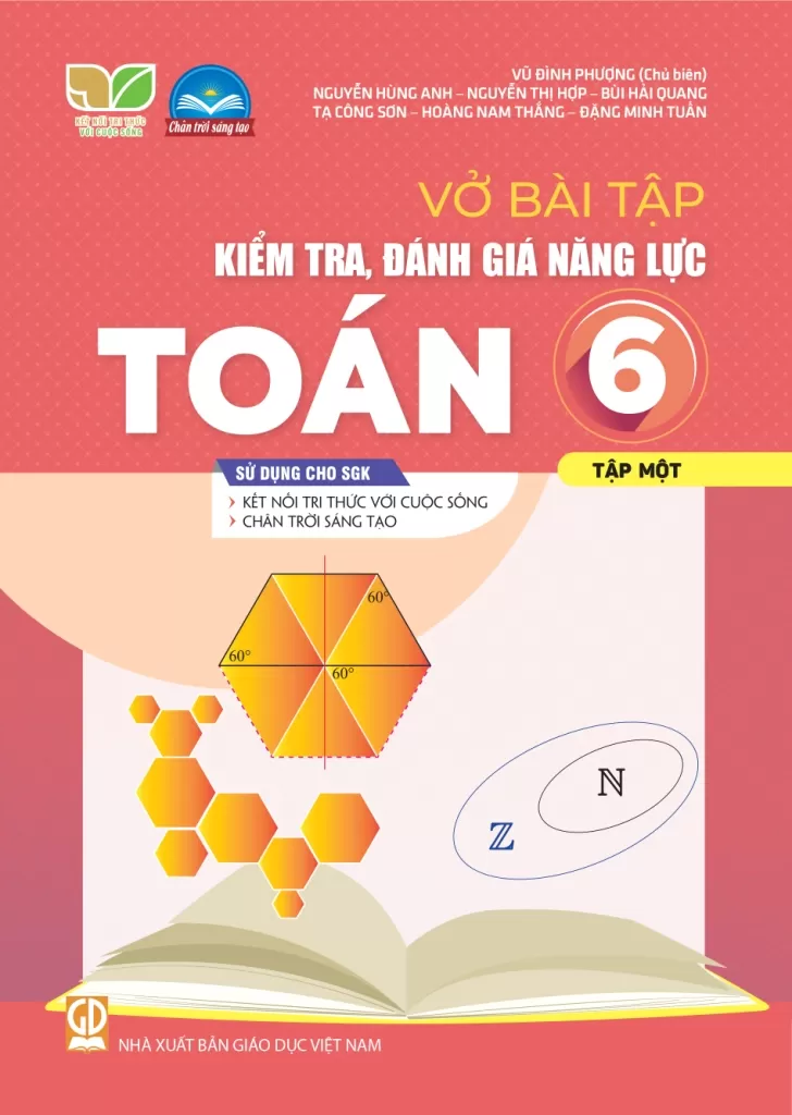 Vở Bài Tập Kiểm Tra, Đánh Giá Năng Lực Toán Lớp 6 - Tập 1 (Sử Dụng Cho SGK KNTT) - Vũ Đình Phượng (CB), Nguyễn Hùng Anh, Nguyễn Thị Hợp, Bùi Hải Quang, Tạ Công Sơn, Hoàng Nam Thắng,… - NXBGD