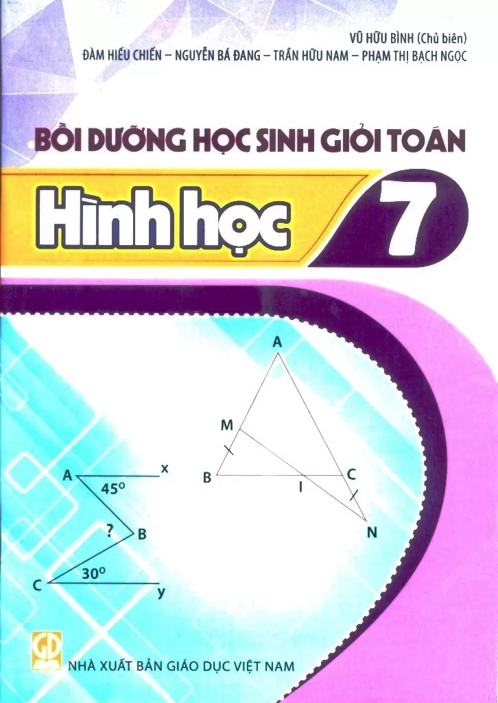 Bồi Dưỡng Học Sinh Giỏi Toán Lớp 7 - Hình Học (Dùng Cho Các Bộ SGK Mới) - Vũ Hữu Bình (Chủ biên) - Đàm Hiếu Chiến - Nguyễn Bá Đang - Trần Hữu Nam - Phạm Thị Bích Ngọc - NXBGD