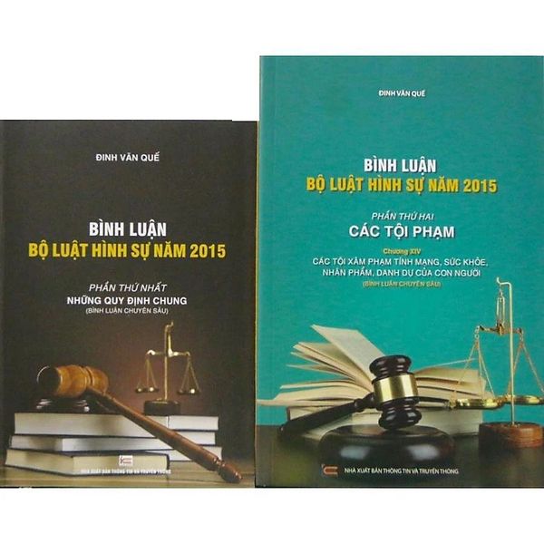  Combo 2 Quyển Bình Luận Bộ Luật Hình Sự 2015 