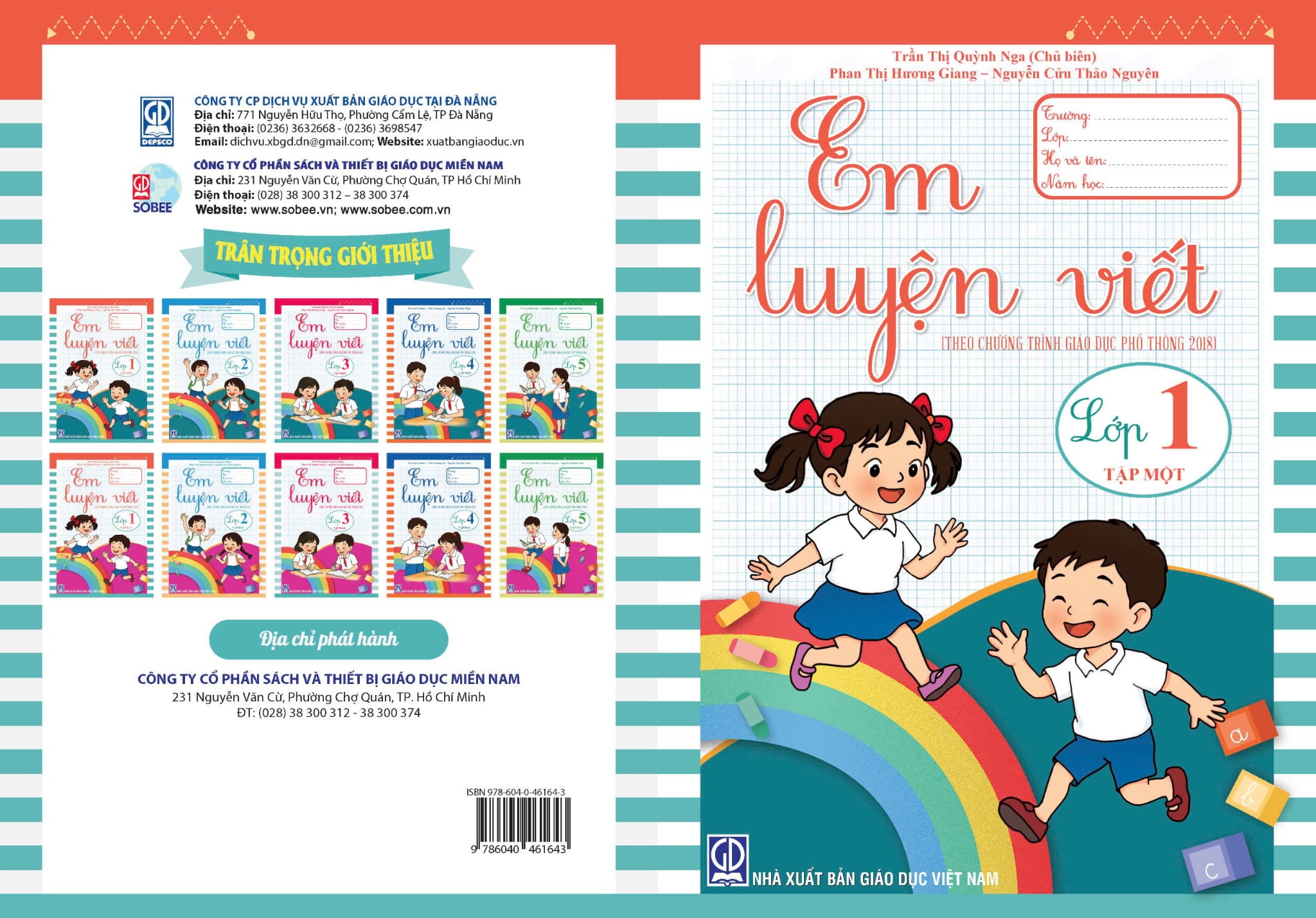 Bộ 2 Tập: Em Luyện Viết Lớp 1 (Tập 1 + 2) (Theo Chương Trình Giáo Dục Phổ Thông 2018) - Trần Thị Quỳnh Nga (Chủ Biên)
