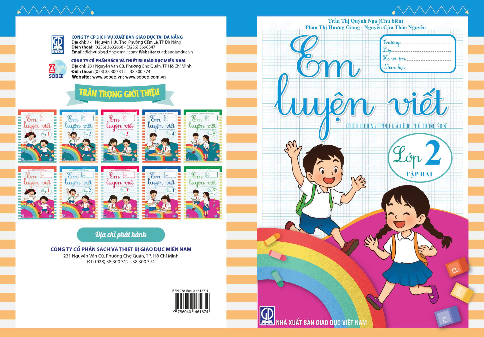 Bộ 2 Tập: Em Luyện Viết Lớp 2 (Tập 1 + 2) (Theo Chương Trình Giáo Dục Phổ Thông 2018) - Trần Thị Quỳnh Nga (Chủ Biên)