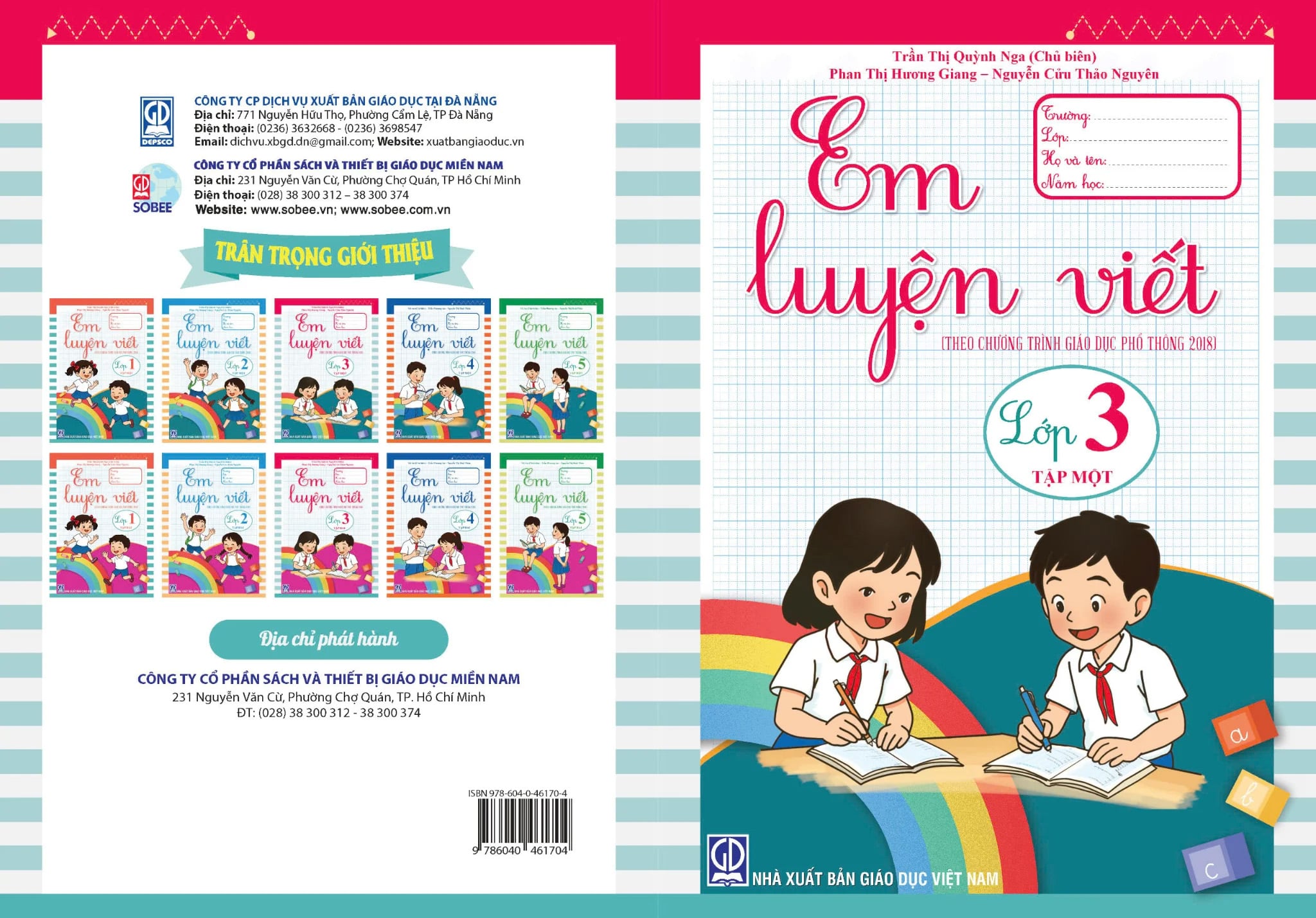 Bộ 2 Tập: Em Luyện Viết Lớp 3 (Tập 1 + 2) (Theo Chương Trình Giáo Dục Phổ Thông 2018) - Trần Thị Quỳnh Nga (Chủ Biên)