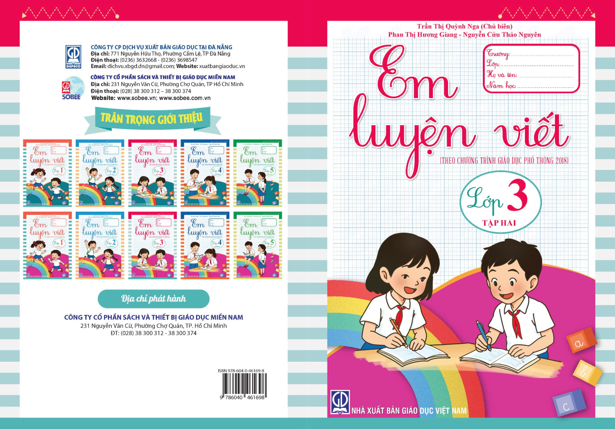 Bộ 2 Tập: Em Luyện Viết Lớp 3 (Tập 1 + 2) (Theo Chương Trình Giáo Dục Phổ Thông 2018) - Trần Thị Quỳnh Nga (Chủ Biên)