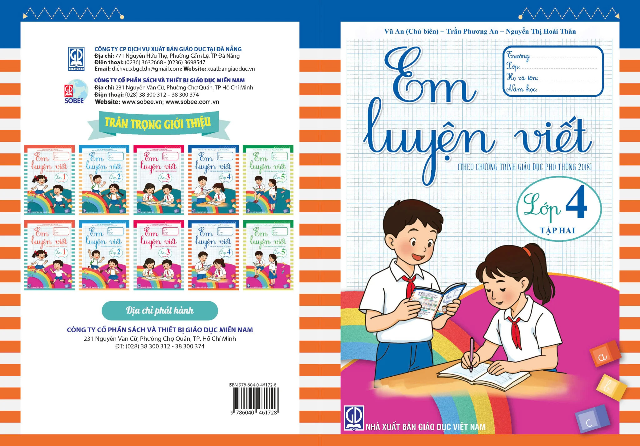 Bộ 2 Tập: Em Luyện Viết Lớp 4 (Tập 1 + 2) (Theo Chương Trình Giáo Dục Phổ Thông 2018) - Trần Thị Quỳnh Nga (Chủ Biên)