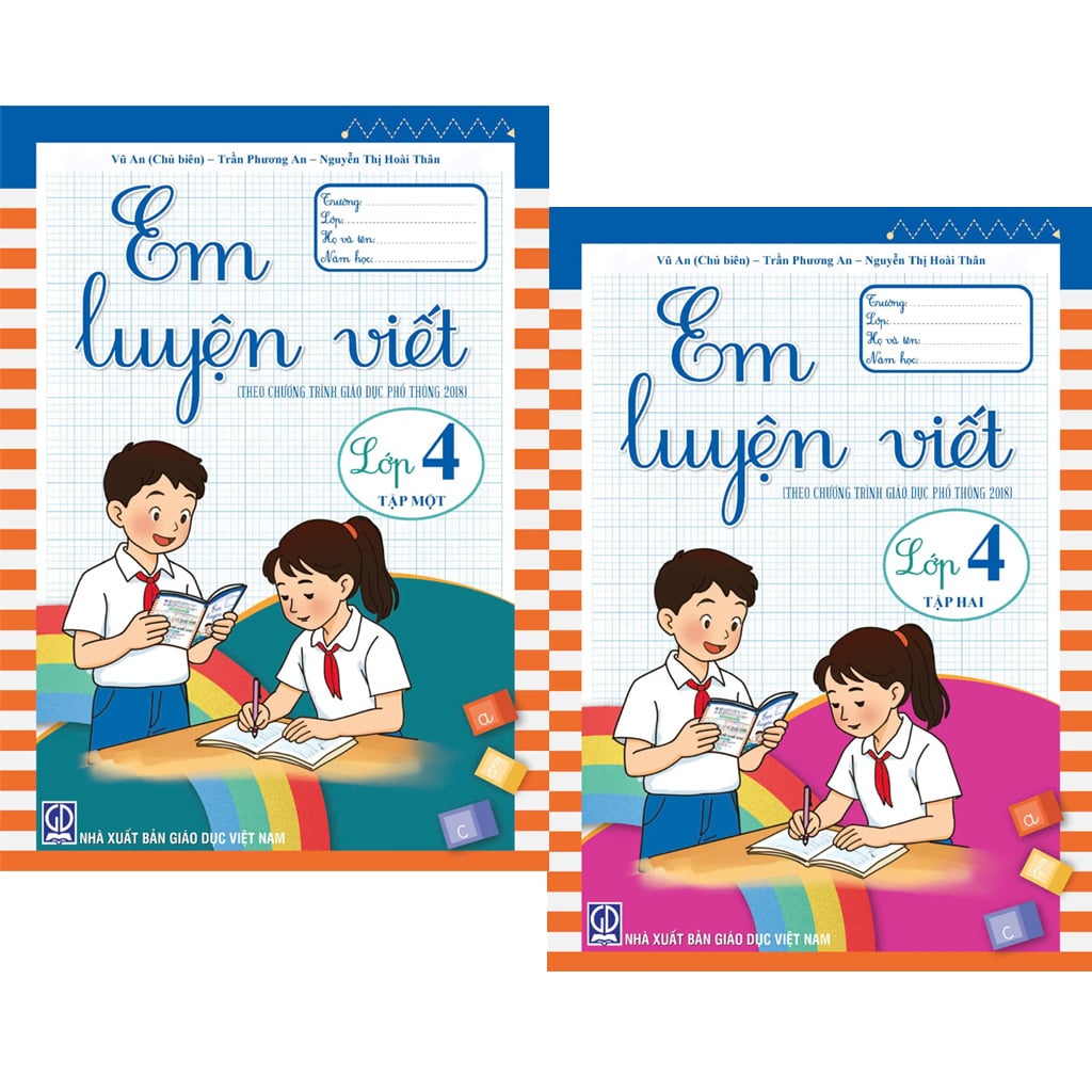 Bộ 2 Tập: Em Luyện Viết Lớp 4 (Tập 1 + 2) (Theo Chương Trình Giáo Dục Phổ Thông 2018) - Trần Thị Quỳnh Nga (Chủ Biên)