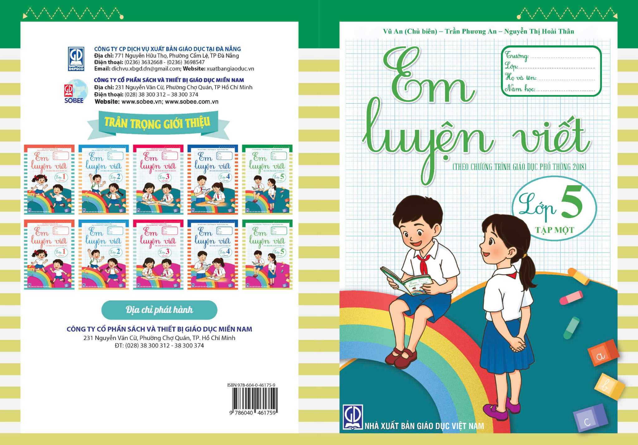 Bộ 2 Tập: Em Luyện Viết Lớp 5 (Tập 1 + 2) (Theo Chương Trình Giáo Dục Phổ Thông 2018) - Trần Thị Quỳnh Nga (Chủ Biên)
