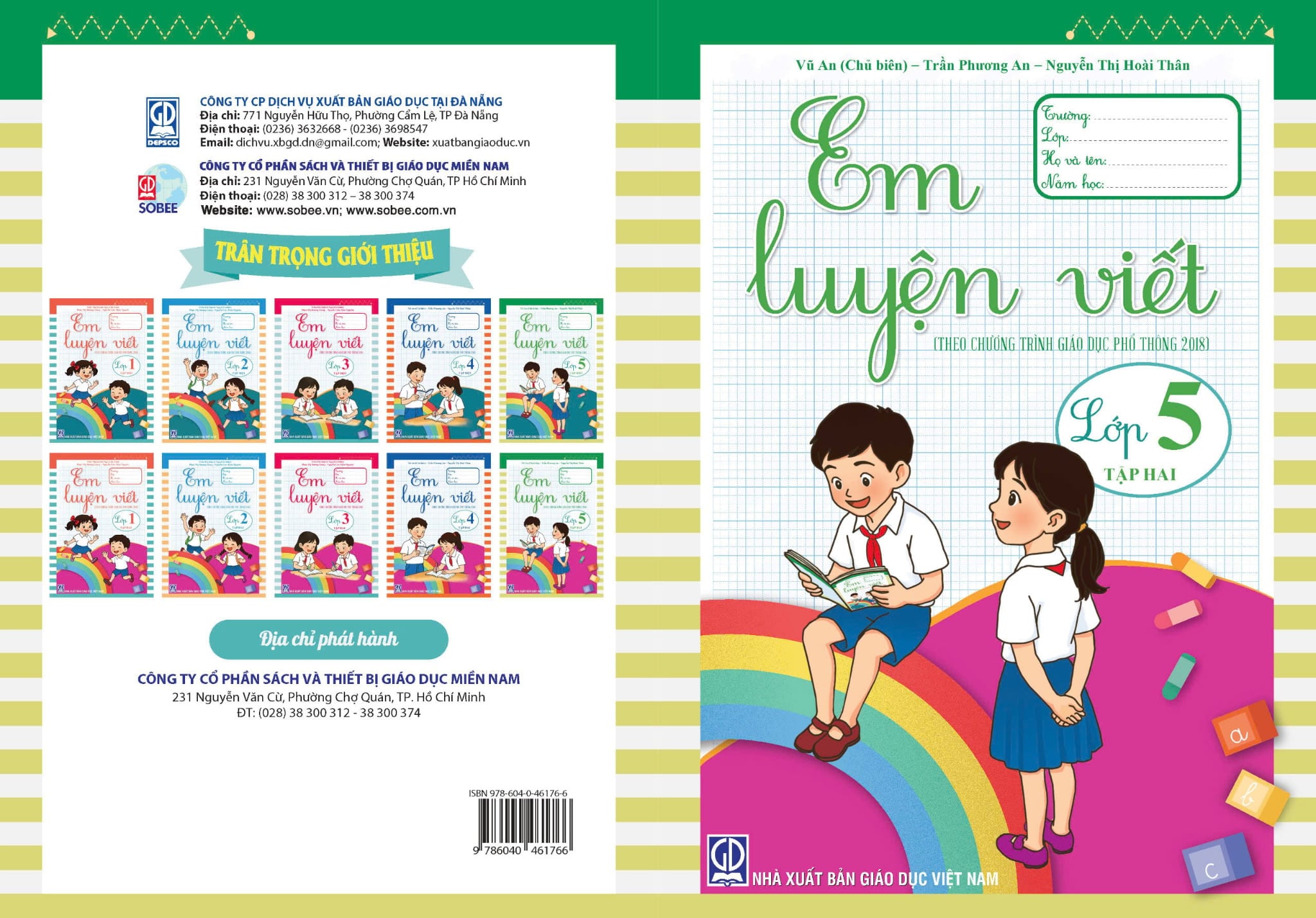 Bộ 2 Tập: Em Luyện Viết Lớp 5 (Tập 1 + 2) (Theo Chương Trình Giáo Dục Phổ Thông 2018) - Trần Thị Quỳnh Nga (Chủ Biên)