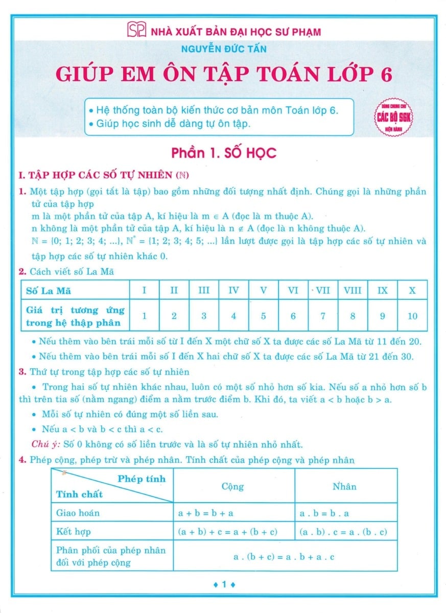 Giúp Em Ôn Tập Toán Lớp 6 (Dùng Chung Cho Các Bộ Sgk Hiện Hành) - Nguyễn Đức Tấn