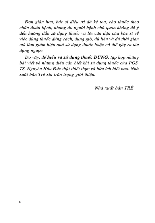 Hiểu Và Dùng Thuốc Đúng - Nguyễn Hữu Đức