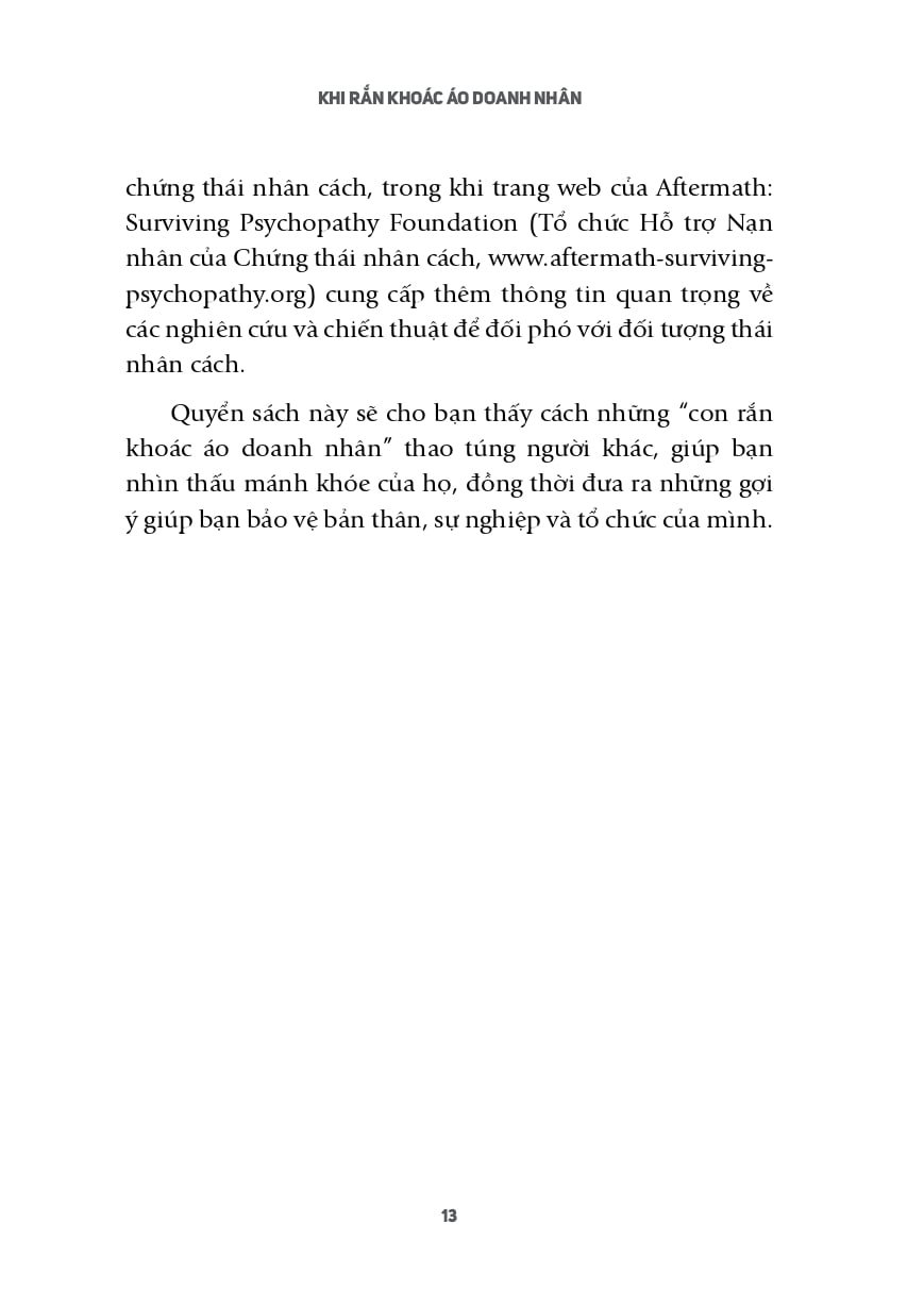 Khi Rắn Khoác Áo Doanh Nhân - TS Paul Babiak, TS Robert D. Hare