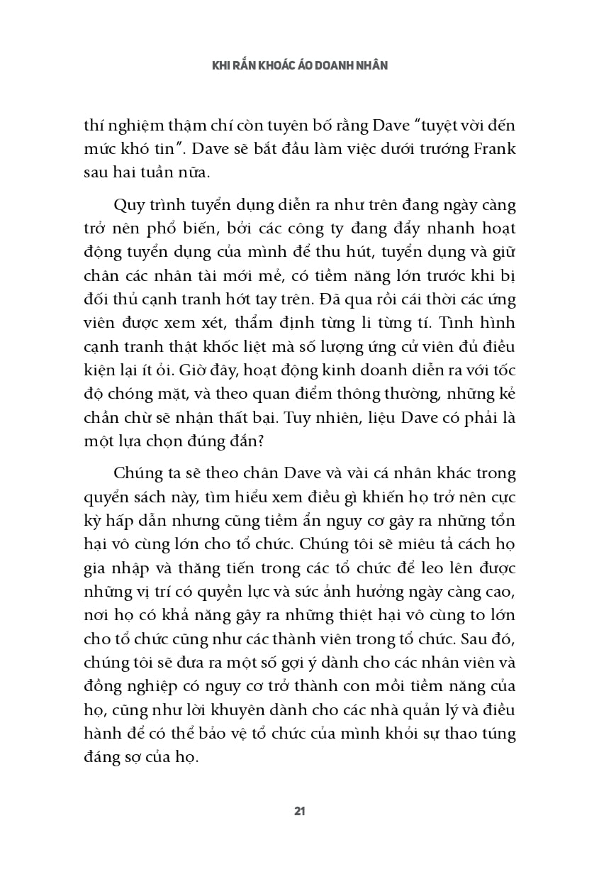 Khi Rắn Khoác Áo Doanh Nhân - TS Paul Babiak, TS Robert D. Hare