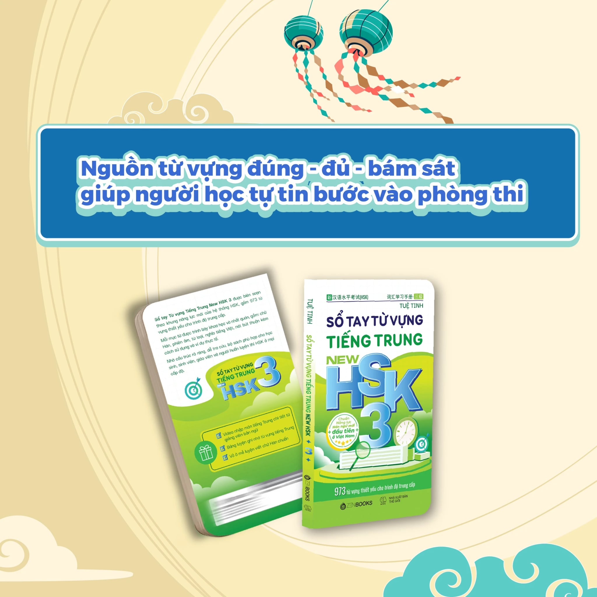 Sổ Tay Từ Vựng Tiếng Trung New HSK 3 - 973 Từ Vựng Thiết Yếu Cho Trình Độ Trung Cấp - Tuệ Tinh