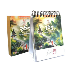 Lịch Bàn 2026 - Kinh Pháp Cú (365 Ngày)