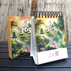 Lịch Bàn 2026 - Kinh Pháp Cú (365 Ngày)