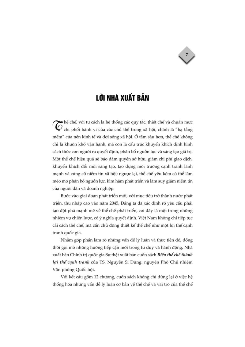 Biến Thể Chế Thành Lợi Thế Cạnh Tranh - TS. Nguyễn Sĩ Dũng