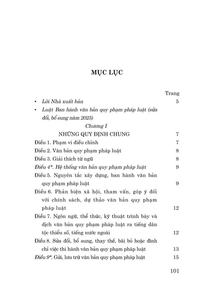 Sách Luật Ban Hành Văn Bản Quy Phạm Pháp Luật ( Sửa Đổi, Bổ Sung Năm 2025 ) - Quốc hội