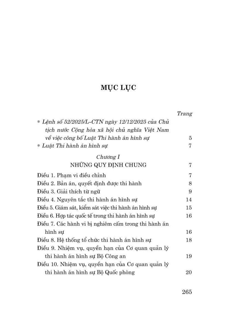 Luật Thi Hành Án Hình Sự Năm 2025 - Quốc Hội