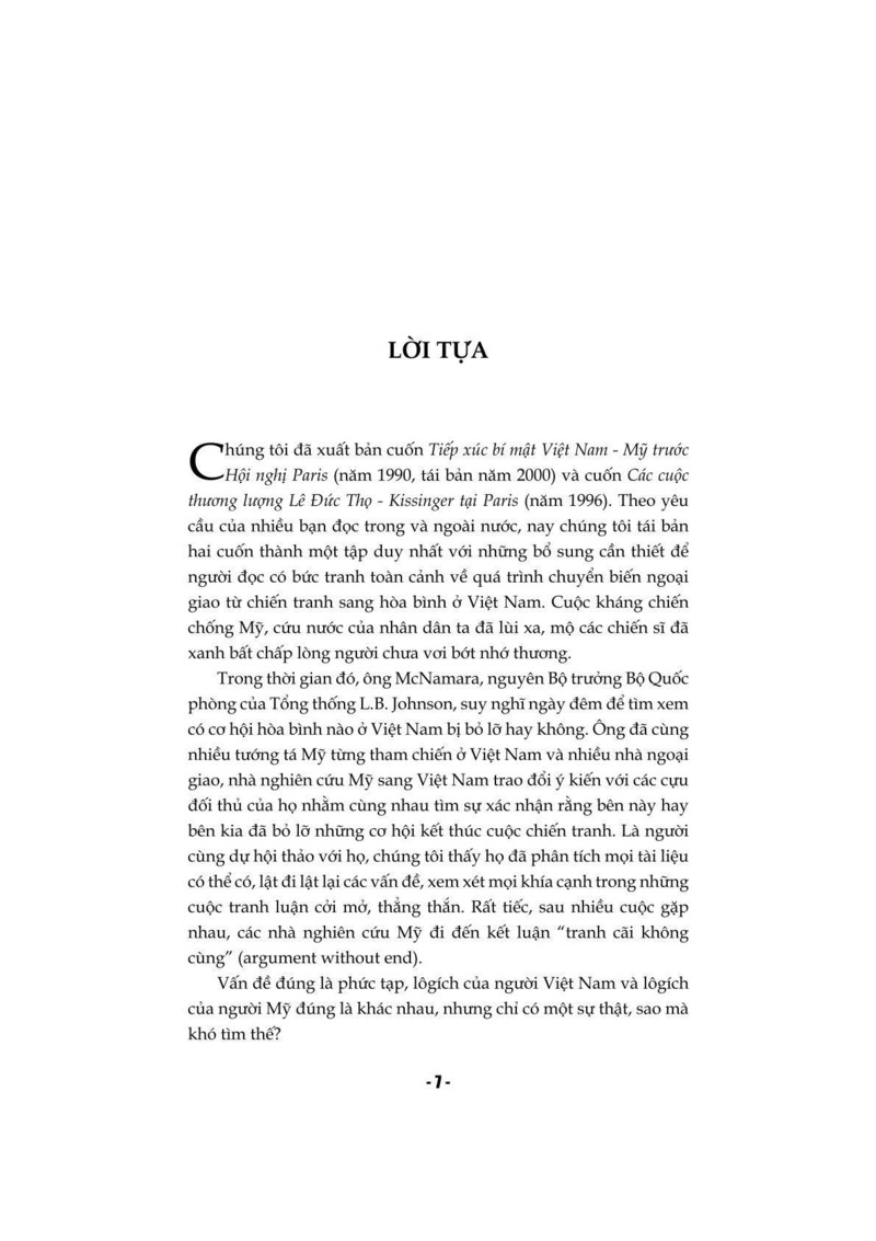 Các Cuộc Thương Lượng Lê Đức Thọ - Bìa Cứng - Kissinger Tại Paris - Lưu Văn Lợi, Nguyễn Anh Vũ