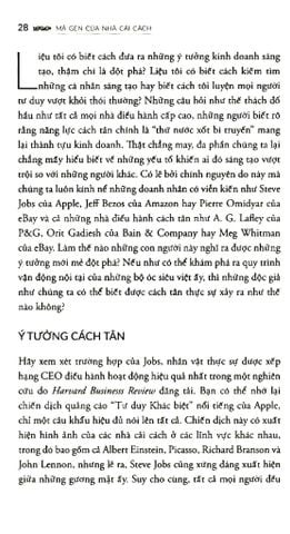 Combo 3 Quyển: Giải Pháp Cho Đổi Mới Sáng Tạo + Mã Gen Của Nhà Cải Cách + Đổi Mới Từ Cốt Lõi