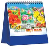  Lịch Bàn Chữ A Đứng (19x17) Nhiều Chủ Đề 2026 