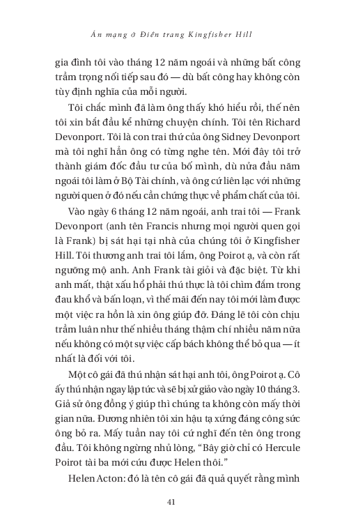 Án Mạng Ở Điền Trang Kingfisher Hill - Agatha Christie