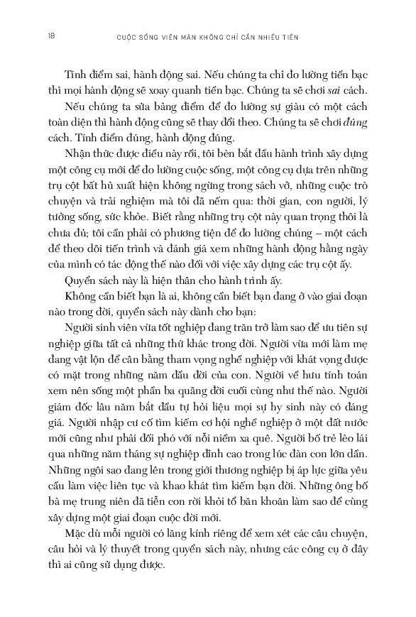 Cuộc Sống Viên Mãn Không Chỉ Cần Nhiều Tiền - 
Sahil Bloom