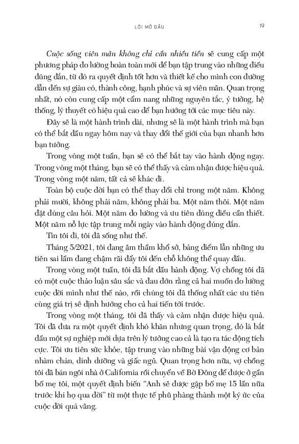 Cuộc Sống Viên Mãn Không Chỉ Cần Nhiều Tiền - 
Sahil Bloom