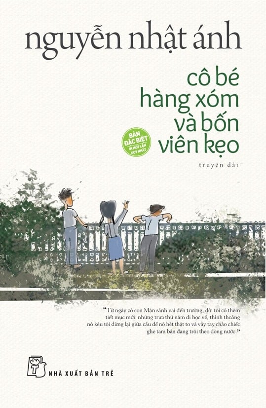 Cô Bé Hàng Xóm Và Bốn Viên Kẹo (Bìa Cứng) - Nguyễn Nhật Ánh ( Tặng Kèm Random 1 Trong 4 Mẫu Bookmark + Sticker + Sổ Vẽ )