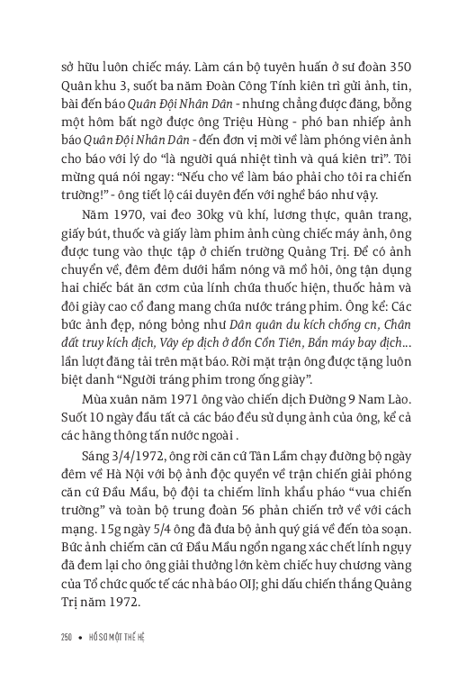 Hồ Sơ Một Thế Hệ - 
Nhiều Tác Giả
