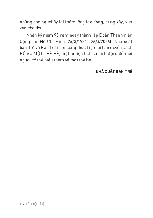 Hồ Sơ Một Thế Hệ - 
Nhiều Tác Giả