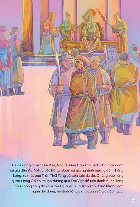 Lịch Sử Việt Nam Bằng Tranh Màu - Chiến Thắng Quân Mông Lần 1 (Bìa Cứng) - Trần Bạch Đằng
