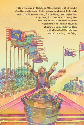  Lịch Sử Việt Nam Bằng Tranh Màu - Chiến Thắng Quân Mông Lần 1 (Bìa Cứng) - Trần Bạch Đằng 