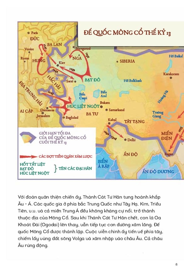 Lịch Sử Việt Nam Bằng Tranh Màu - Chiến Thắng Quân Mông Lần 1 (Bìa Cứng) - Trần Bạch Đằng