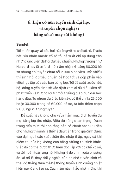 Thomas Piketty Và Michael Sandel Bàn Về Bình Đẳng - Michael Sandel, Thomas Piketty